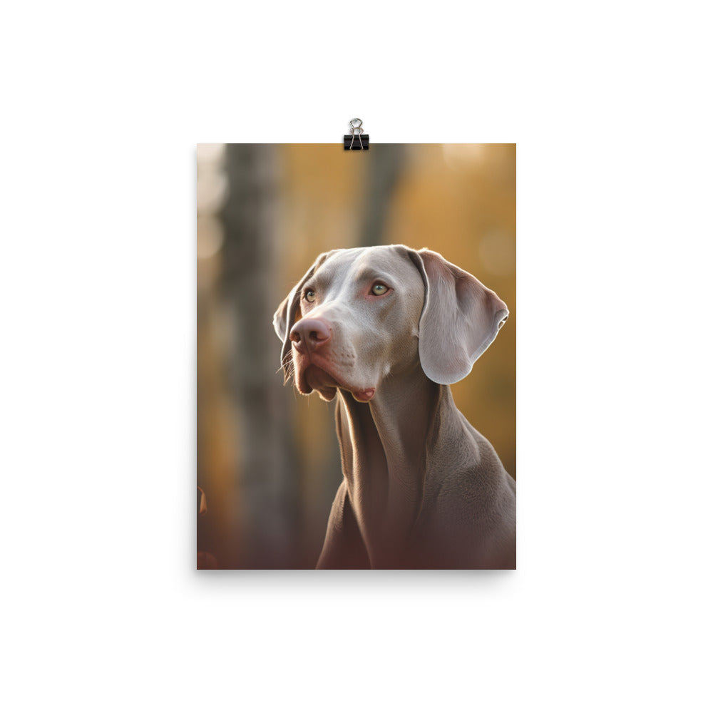 Weimaraner in Nature Photo paper poster - PosterfyAI.com