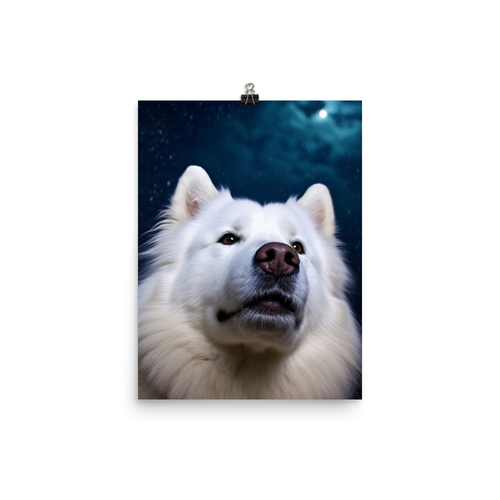Samoyed Star Photo paper poster - PosterfyAI.com