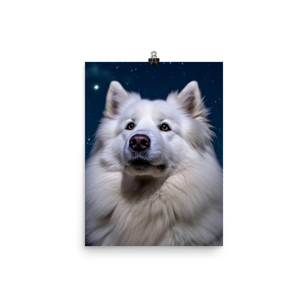 Samoyed Star Photo paper poster - PosterfyAI.com