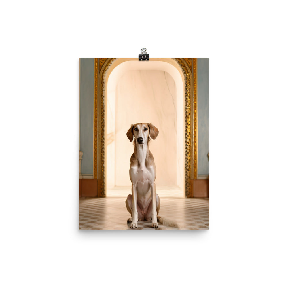 Regal Saluki Photo paper poster - PosterfyAI.com