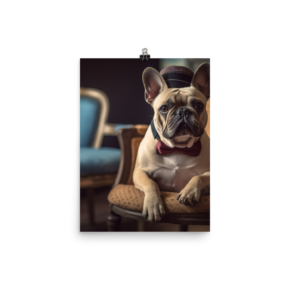 French Bulldog Photo paper poster - PosterfyAI.com