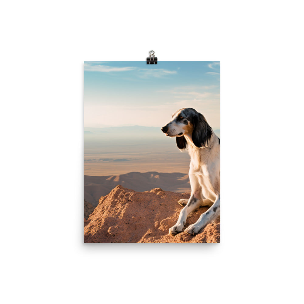 Majestic Saluki Photo paper poster - PosterfyAI.com