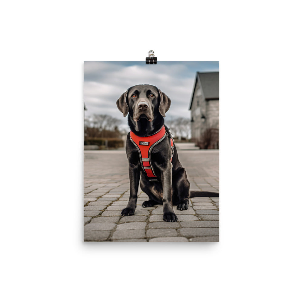 Intelligent Labrador Retriever Photo paper poster - PosterfyAI.com