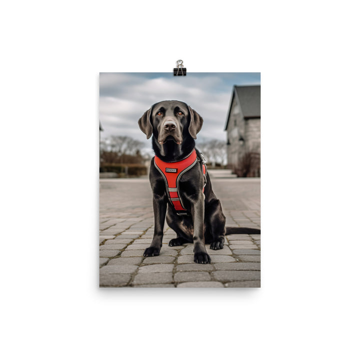 Intelligent Labrador Retriever Photo paper poster - PosterfyAI.com