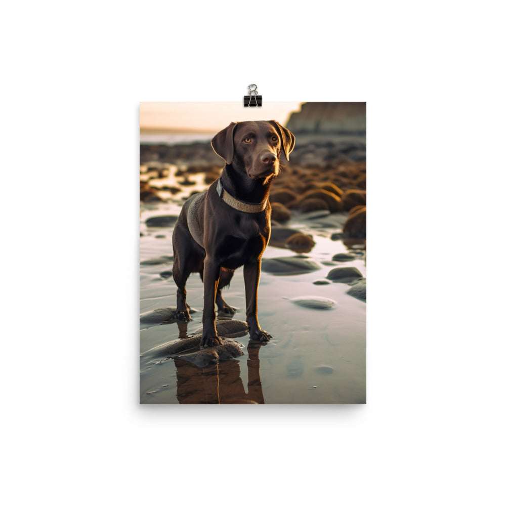 Intelligent Labrador Retriever Photo paper poster - PosterfyAI.com