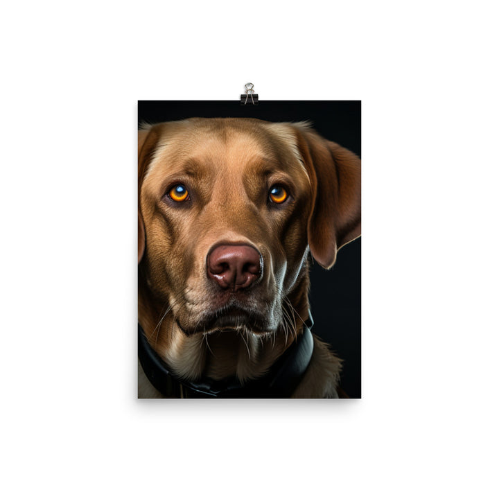 Intelligent Labrador Retriever Photo paper poster - PosterfyAI.com