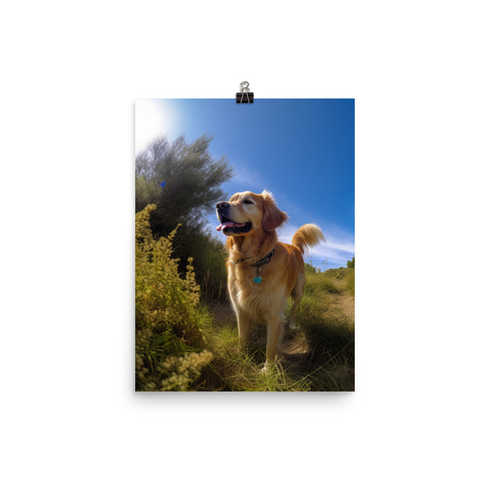 Golden Retriever Photo paper poster - PosterfyAI.com