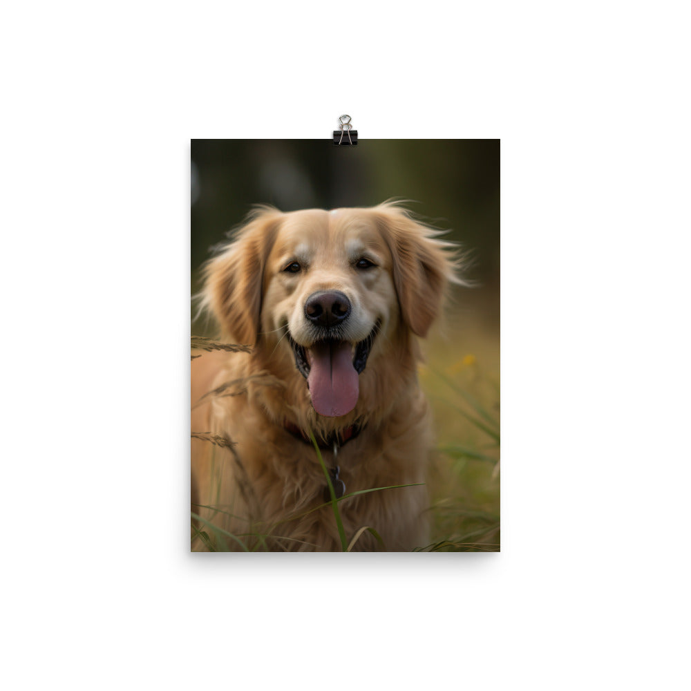 Golden Retriever Photo paper poster - PosterfyAI.com
