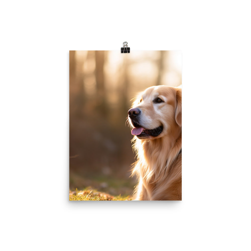 Golden Retriever Photo paper poster - PosterfyAI.com