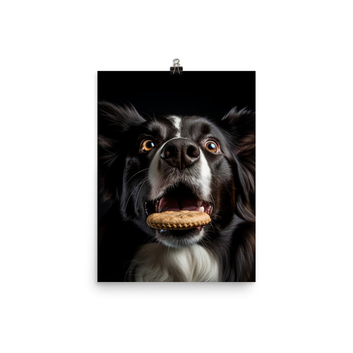 Clever Border Collie Photo paper poster - PosterfyAI.com
