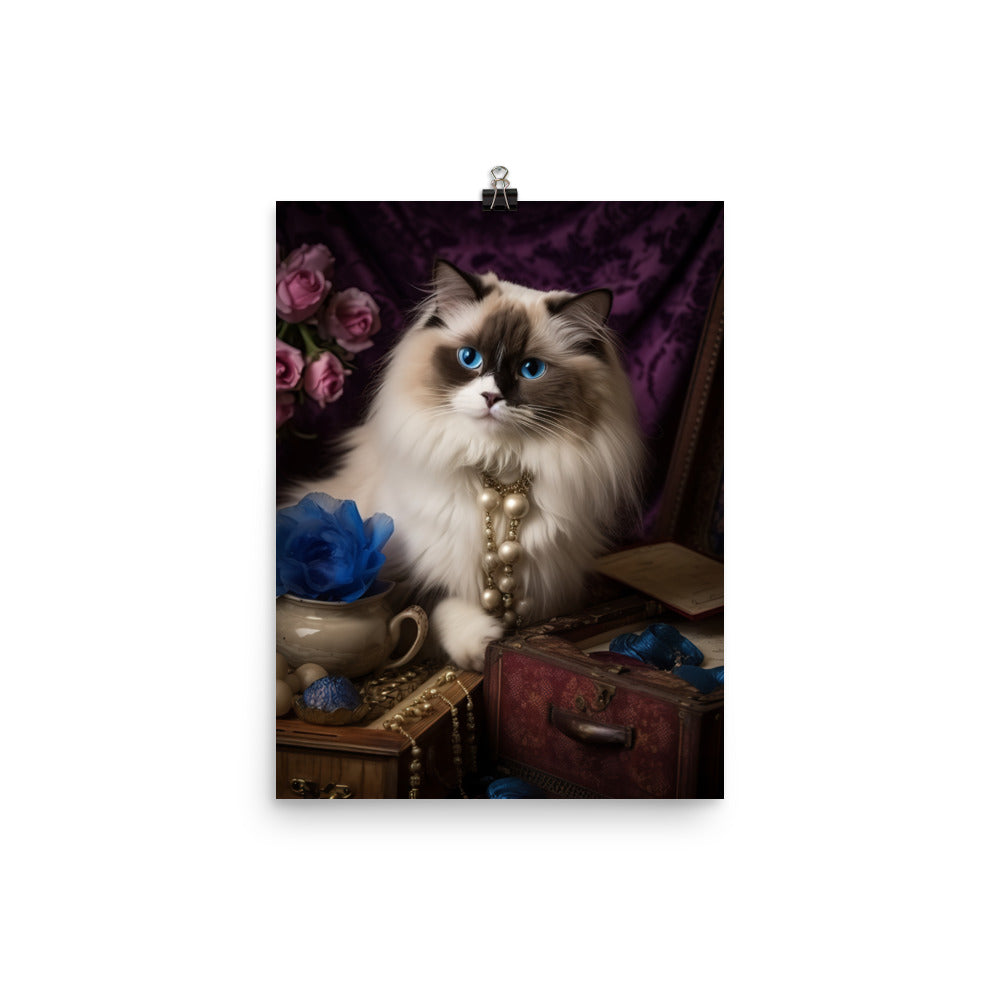 Ragdoll in Wonderland Photo paper poster - PosterfyAI.com
