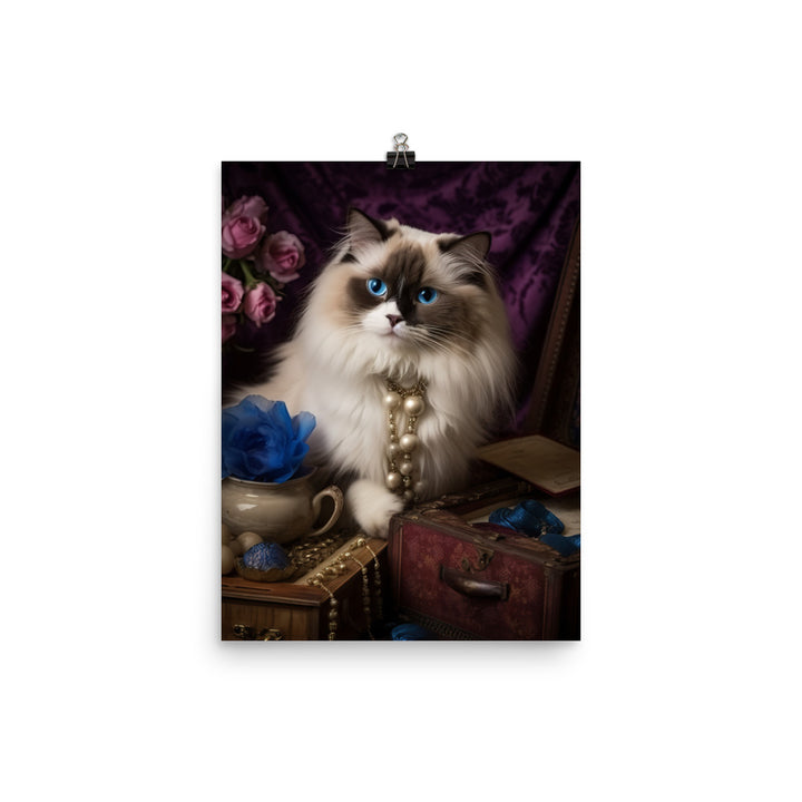 Ragdoll in Wonderland Photo paper poster - PosterfyAI.com