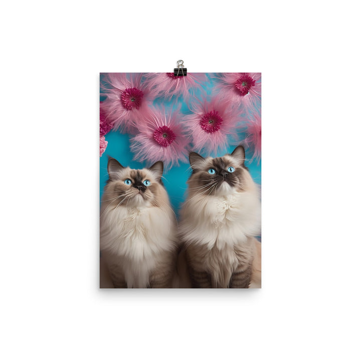 Ragdoll in Wonderland Photo paper poster - PosterfyAI.com