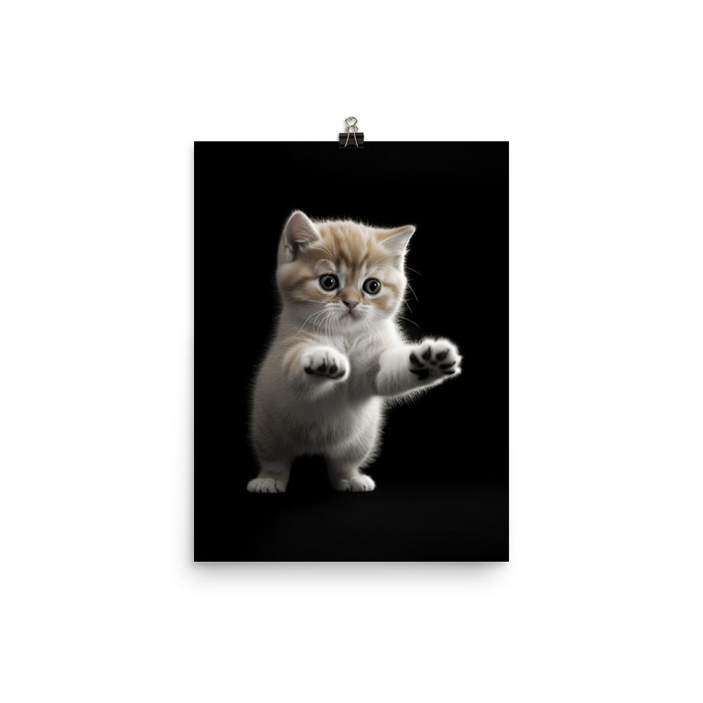 Exotic Shorthair Kitten Photo paper poster - PosterfyAI.com