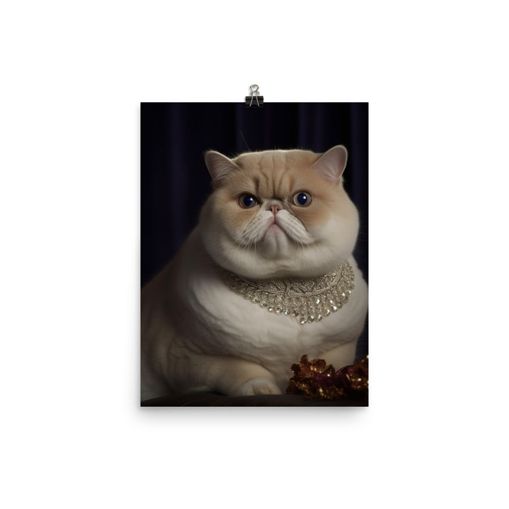 Elegance of Exotic Shorthair Adults Photo paper poster - PosterfyAI.com