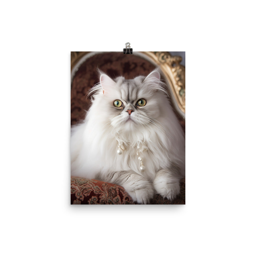 Glamorous Persian Portrait Photo paper poster - PosterfyAI.com