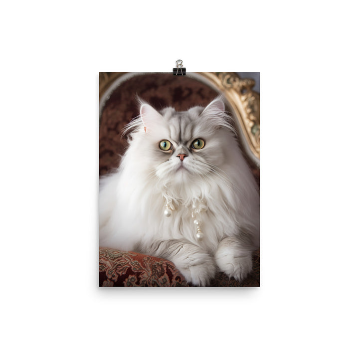 Glamorous Persian Portrait Photo paper poster - PosterfyAI.com
