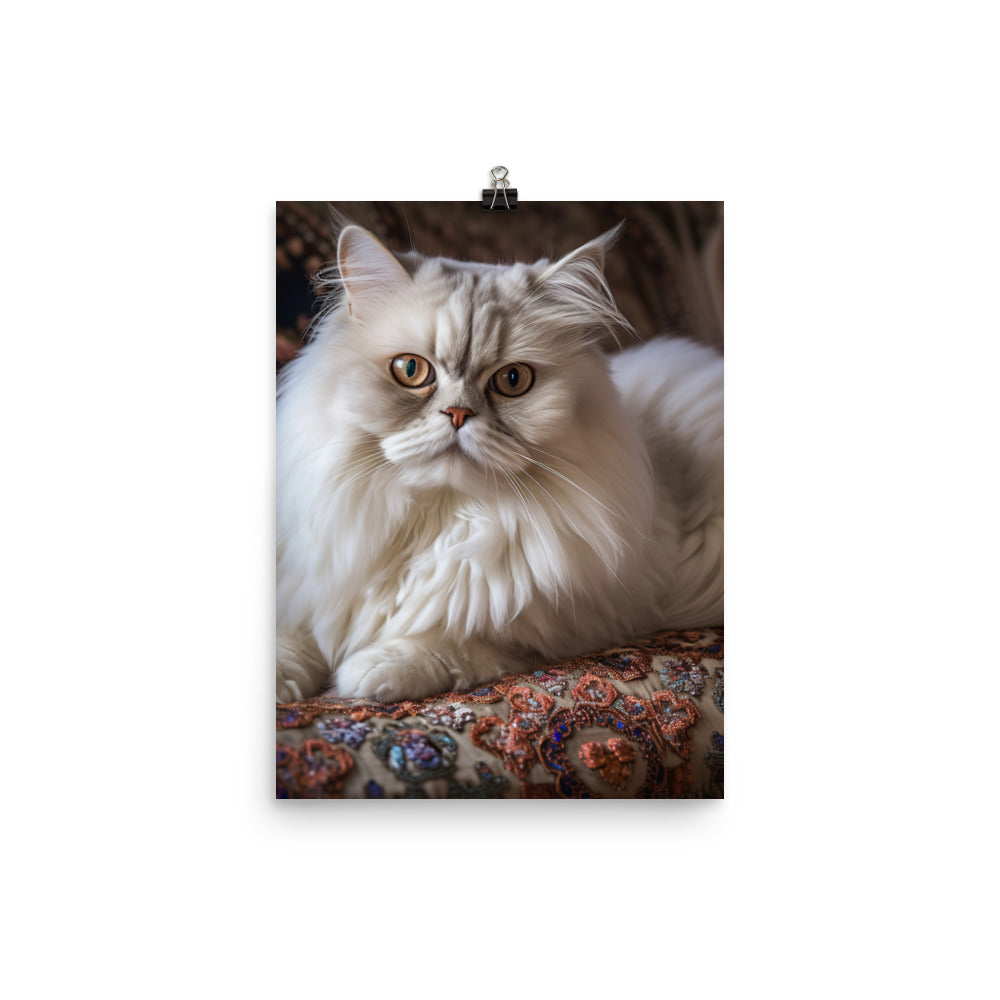Glamorous Persian Portrait Photo paper poster - PosterfyAI.com