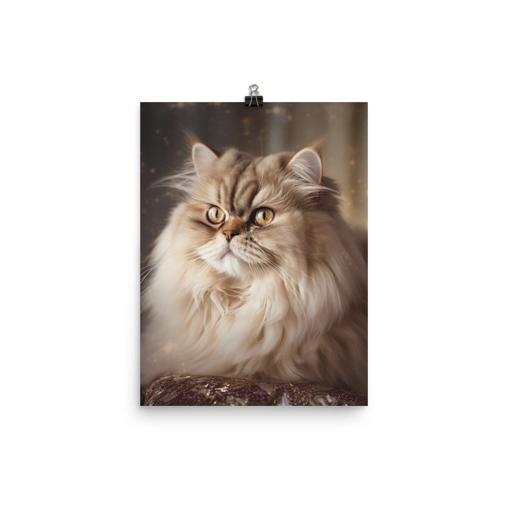 Glamorous Persian Portrait Photo paper poster - PosterfyAI.com