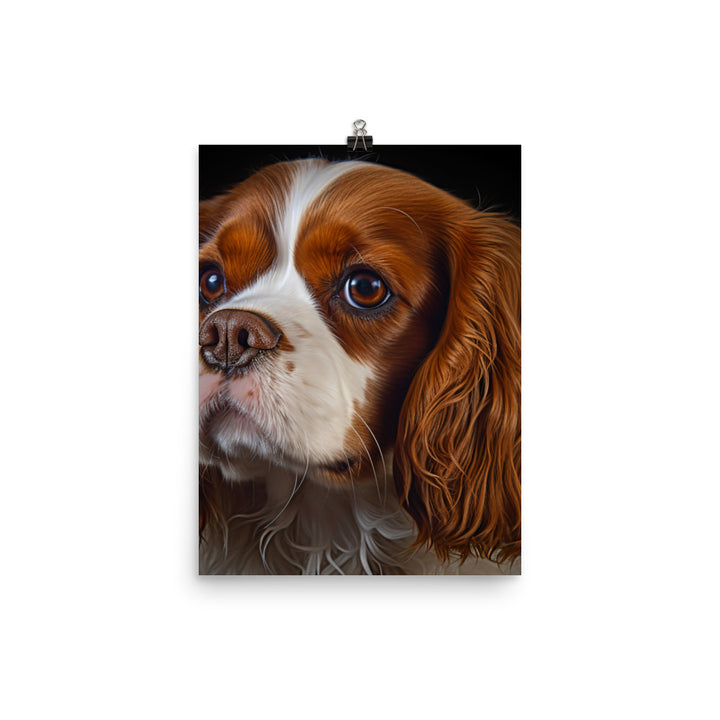 Cavalier King Charles Spaniel Photo paper poster - PosterfyAI.com