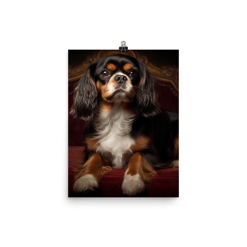 Cavalier King Charles Spaniel Photo paper poster - PosterfyAI.com