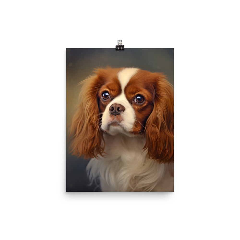 Cavalier King Charles Spaniel Photo paper poster - PosterfyAI.com