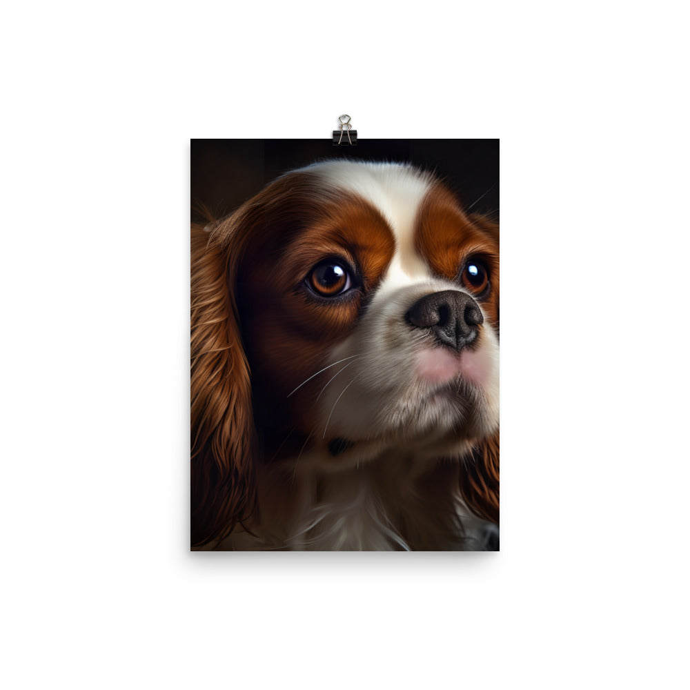 Cavalier King Charles Spaniel Photo paper poster - PosterfyAI.com