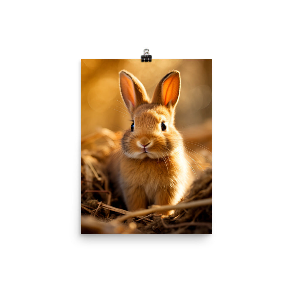 Cute Cinnamon Bundle of Joy Photo paper poster - PosterfyAI.com