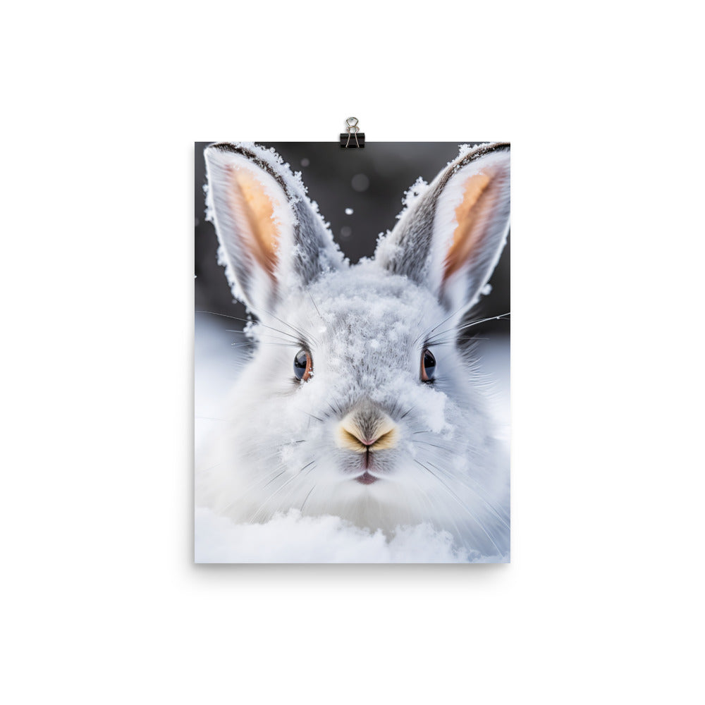 Florida White Bunny Photo paper poster - PosterfyAI.com