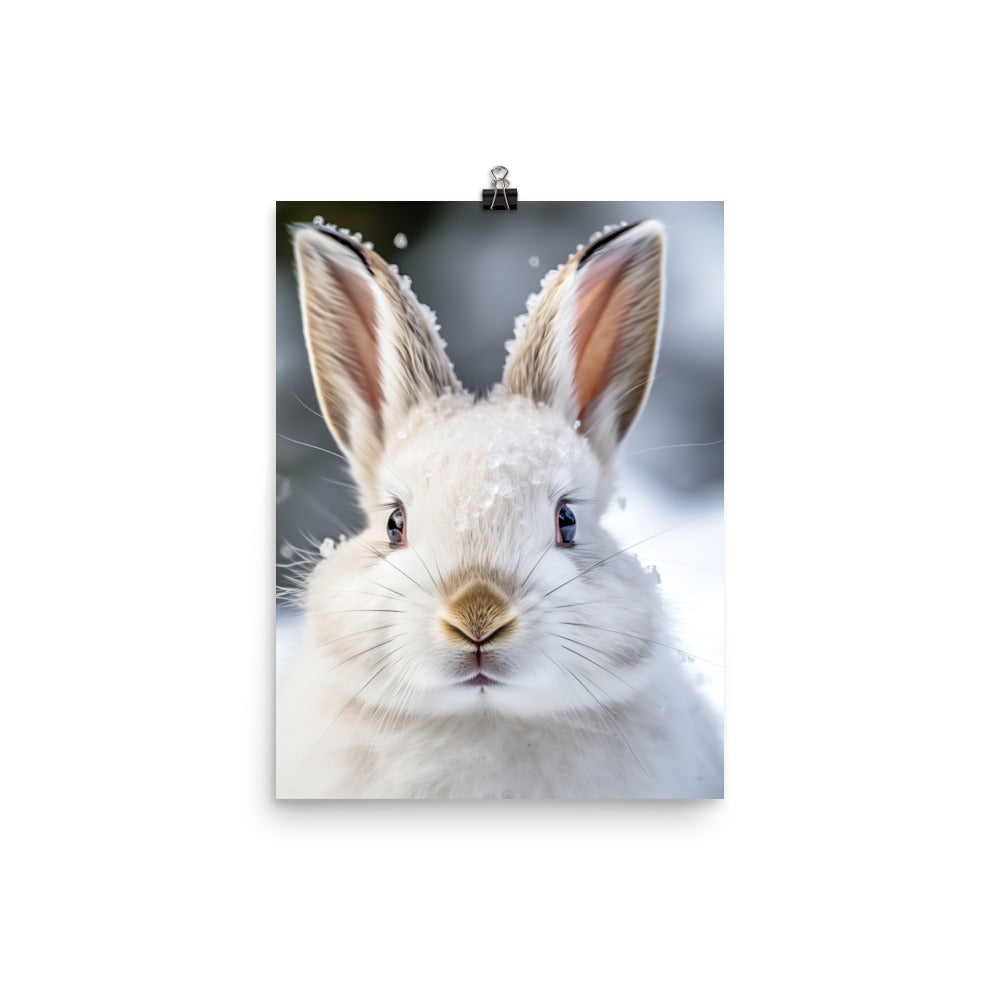 Florida White Bunny Photo paper poster - PosterfyAI.com