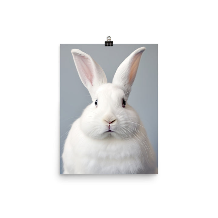 Florida White Bunny Photo paper poster - PosterfyAI.com