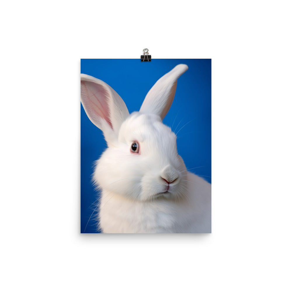Florida White Bunny Photo paper poster - PosterfyAI.com