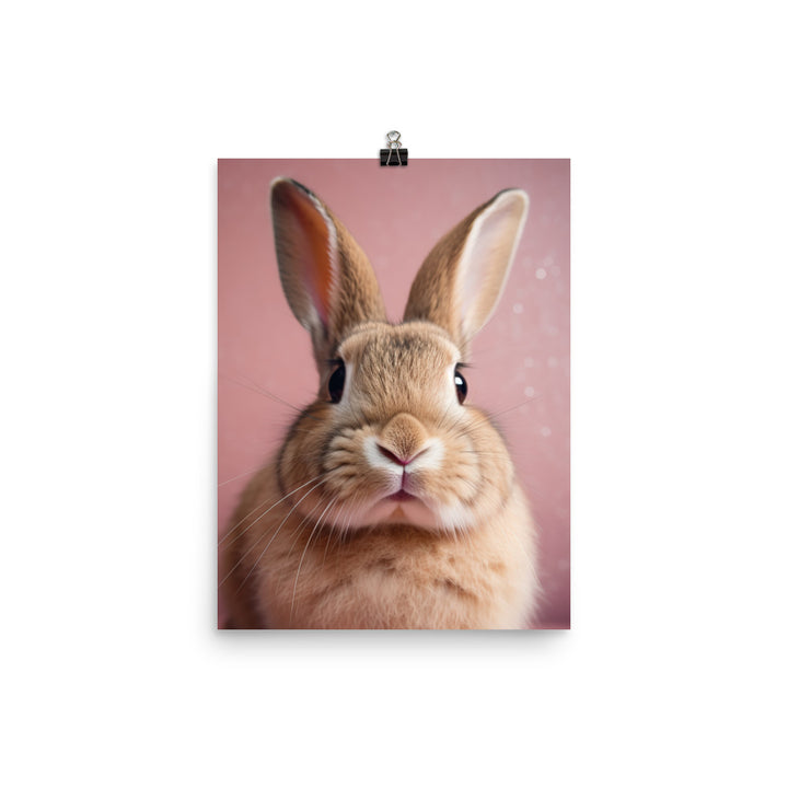 Mini Rex Bunny Photo paper poster - PosterfyAI.com