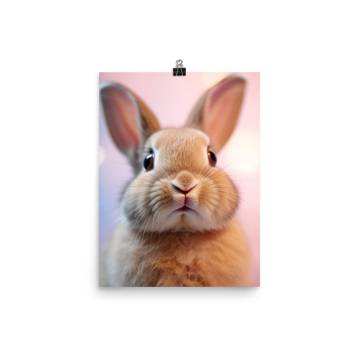 Mini Rex Bunny Photo paper poster - PosterfyAI.com