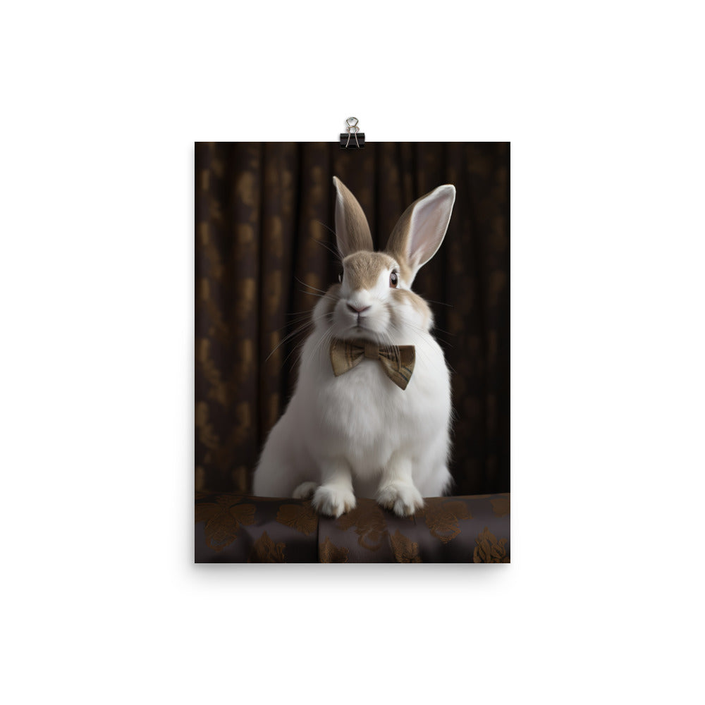 English Spot Bunnys Classic Charisma Photo paper poster - PosterfyAI.com