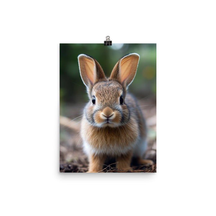 Adorable Rhinelander Bunny Photo paper poster - PosterfyAI.com