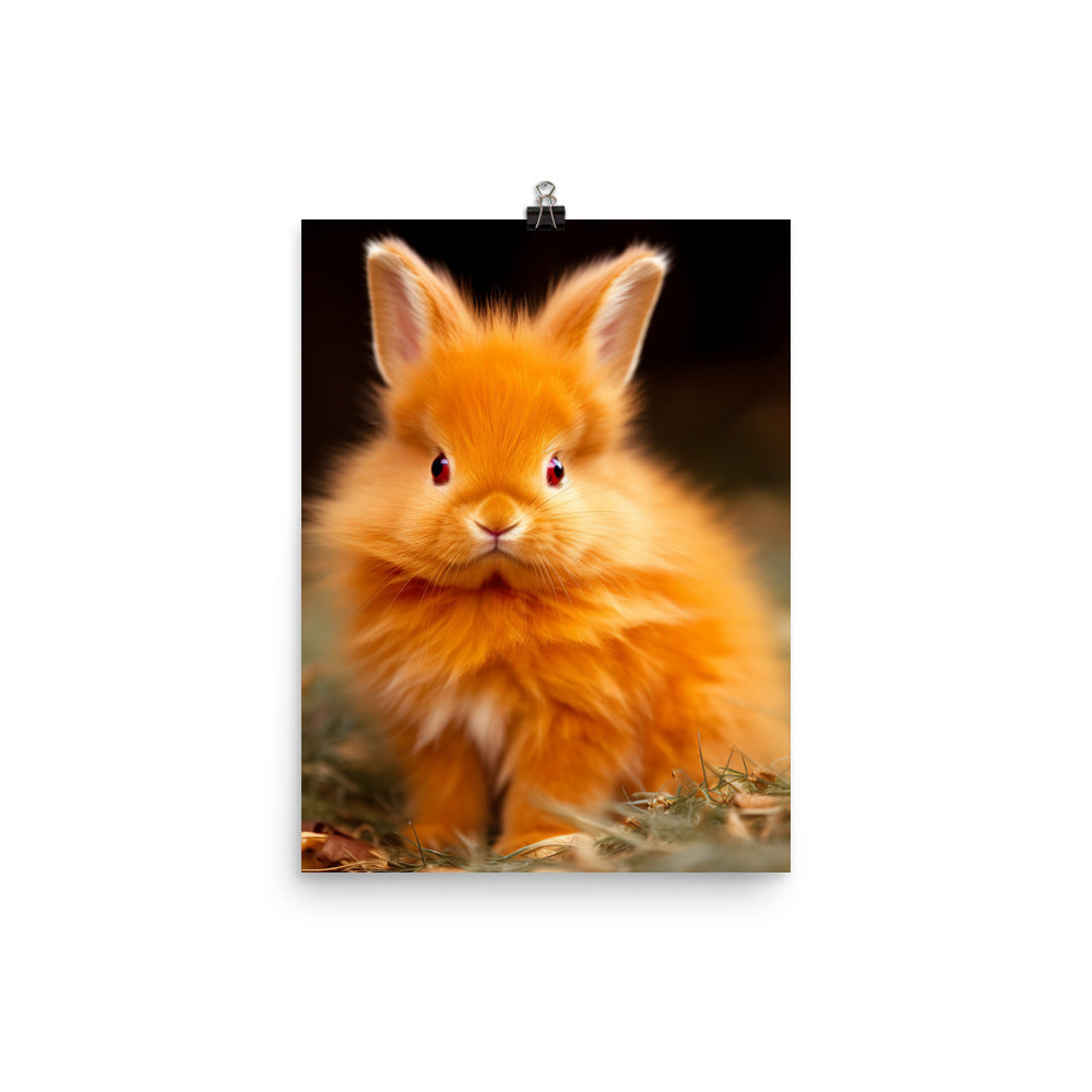 Adorable Thrianta Bunny Photo paper poster - PosterfyAI.com