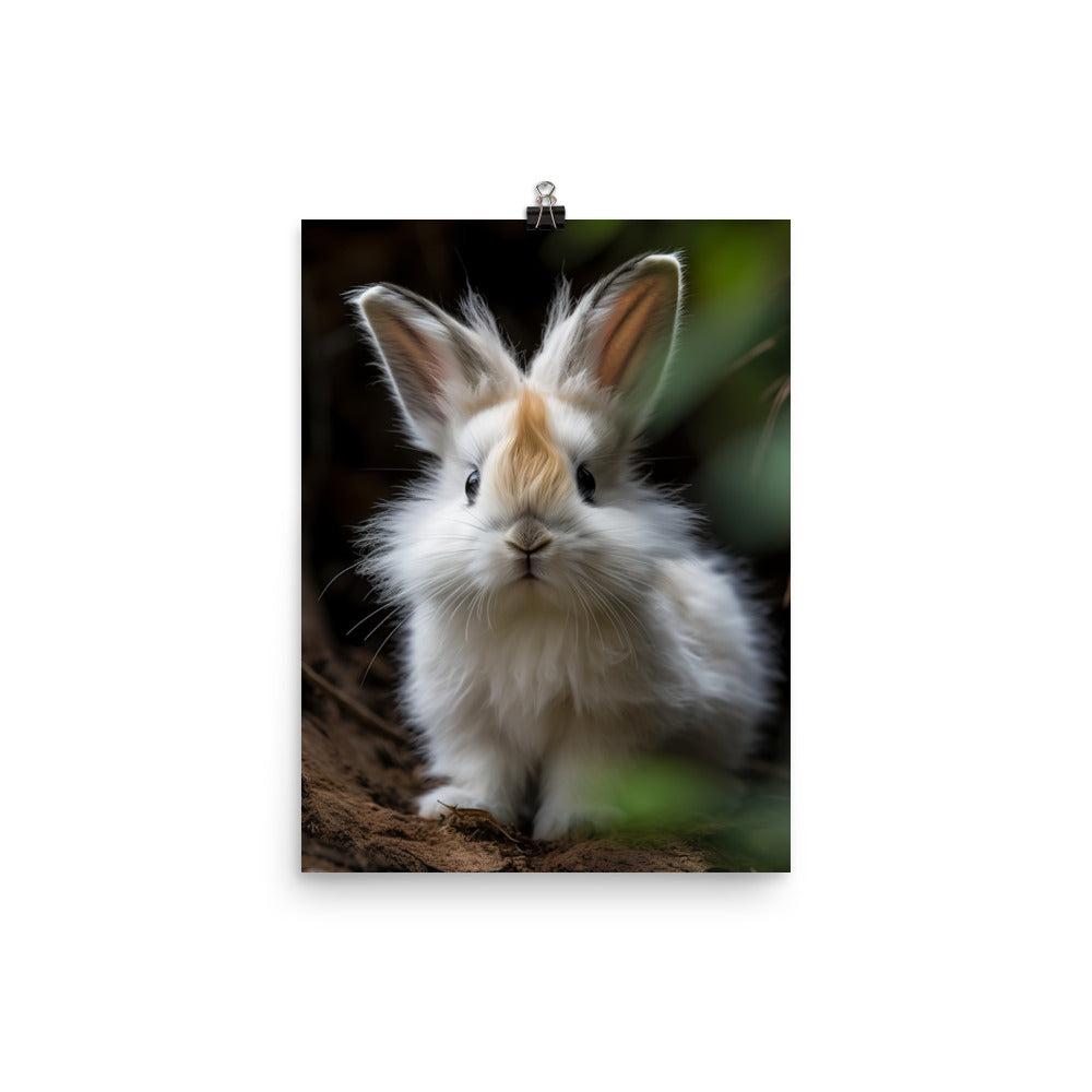 Lionhead Bunny Photo paper poster - PosterfyAI.com