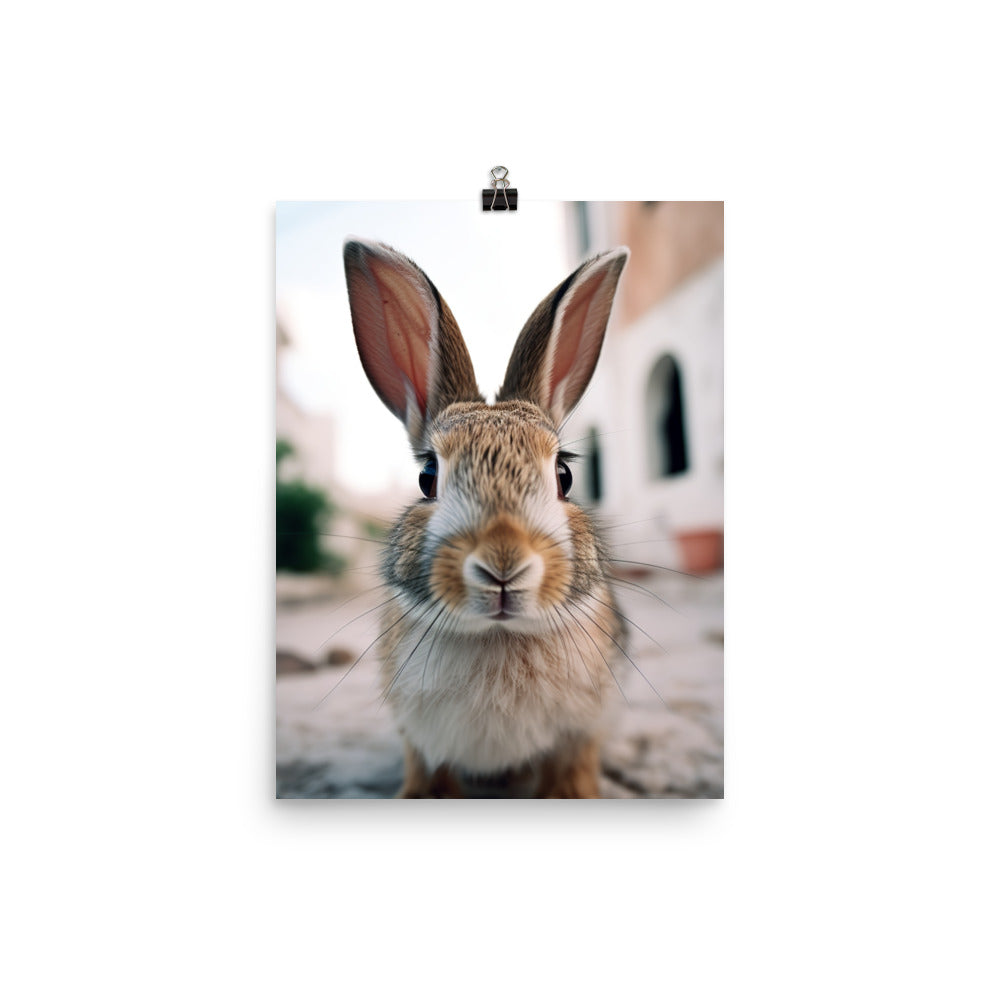 Charming Havana Bunny Photo paper poster - PosterfyAI.com