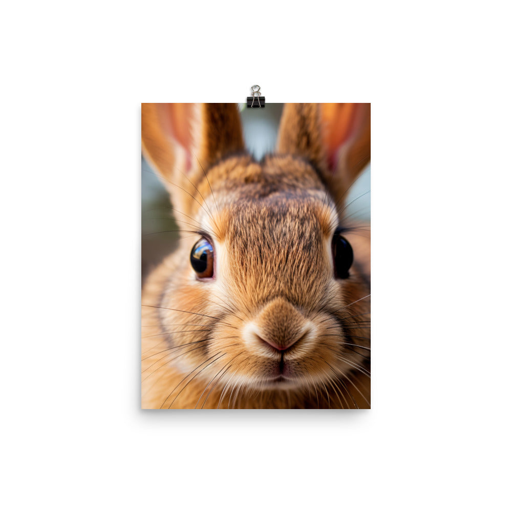 Charming Havana Bunny Photo paper poster - PosterfyAI.com