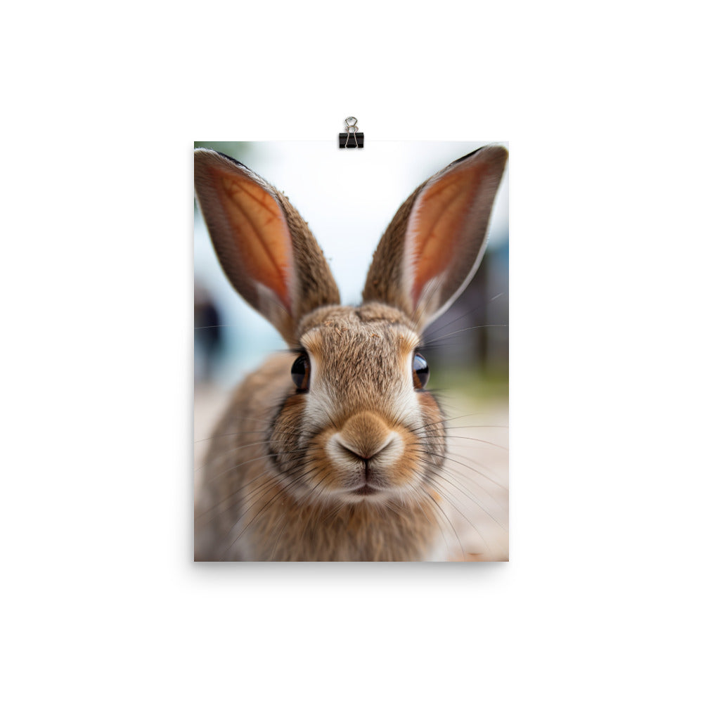 Charming Havana Bunny Photo paper poster - PosterfyAI.com