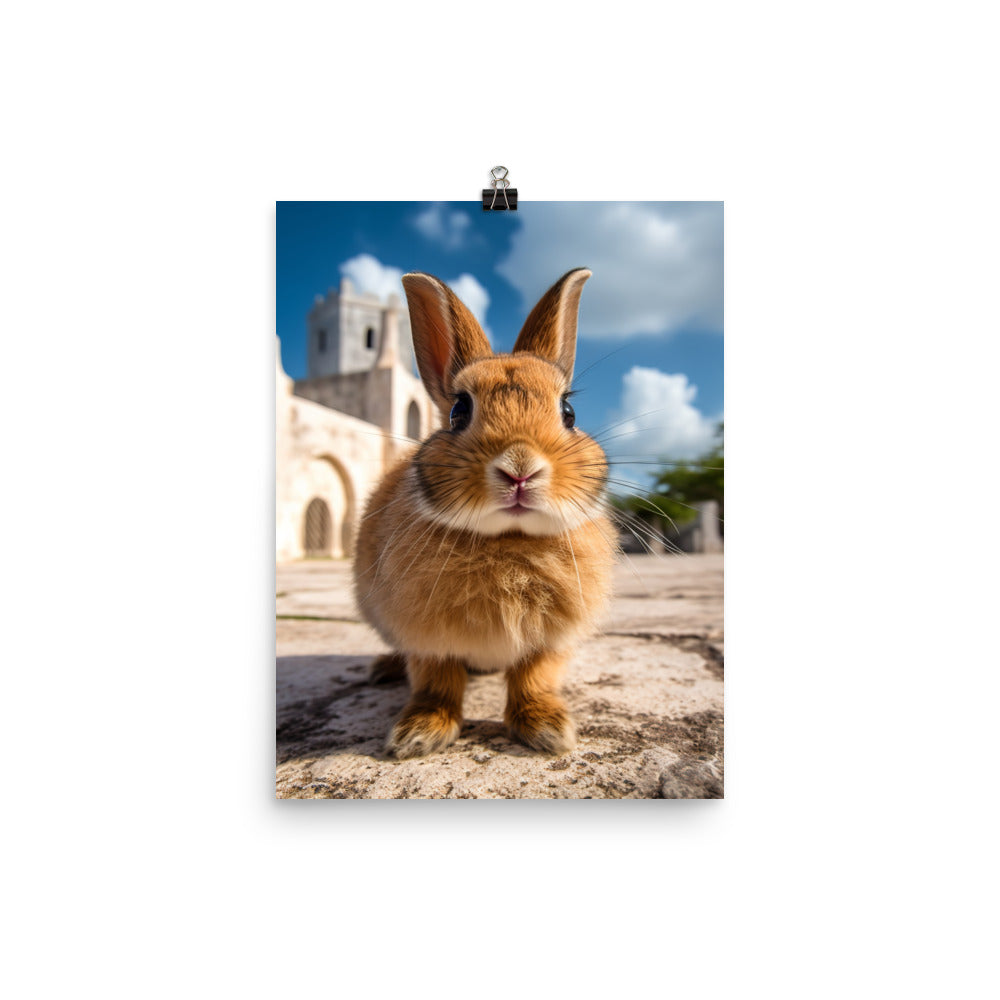 Adorable Havana Bunny Photo paper poster - PosterfyAI.com