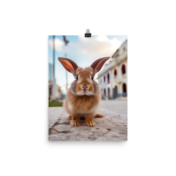 Adorable Havana Bunny Photo paper poster - PosterfyAI.com