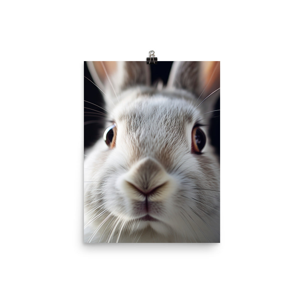 Charming Californian Bunny Photo paper poster - PosterfyAI.com