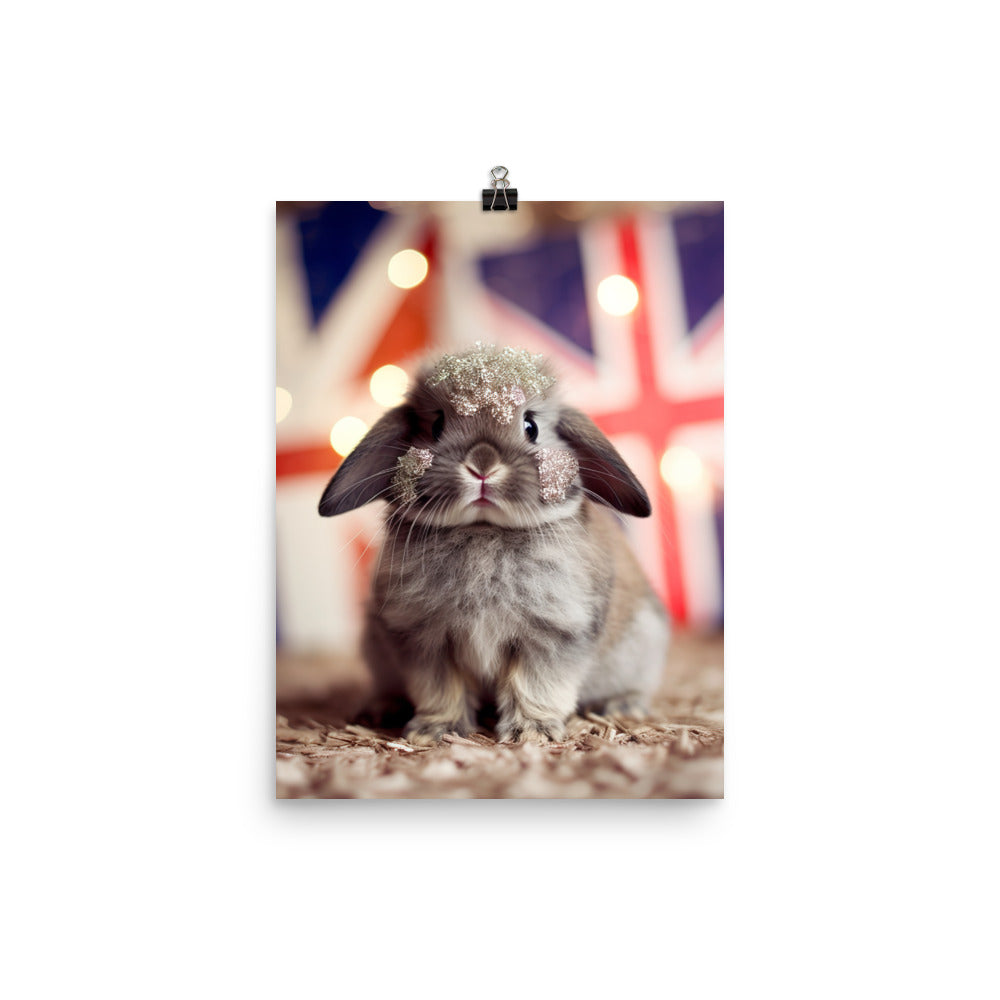 Adorable Britannia Petite Bunny Photo paper poster - PosterfyAI.com