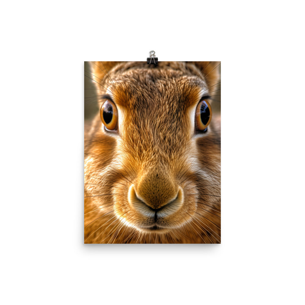 Charming Belgian Hare Photo paper poster - PosterfyAI.com