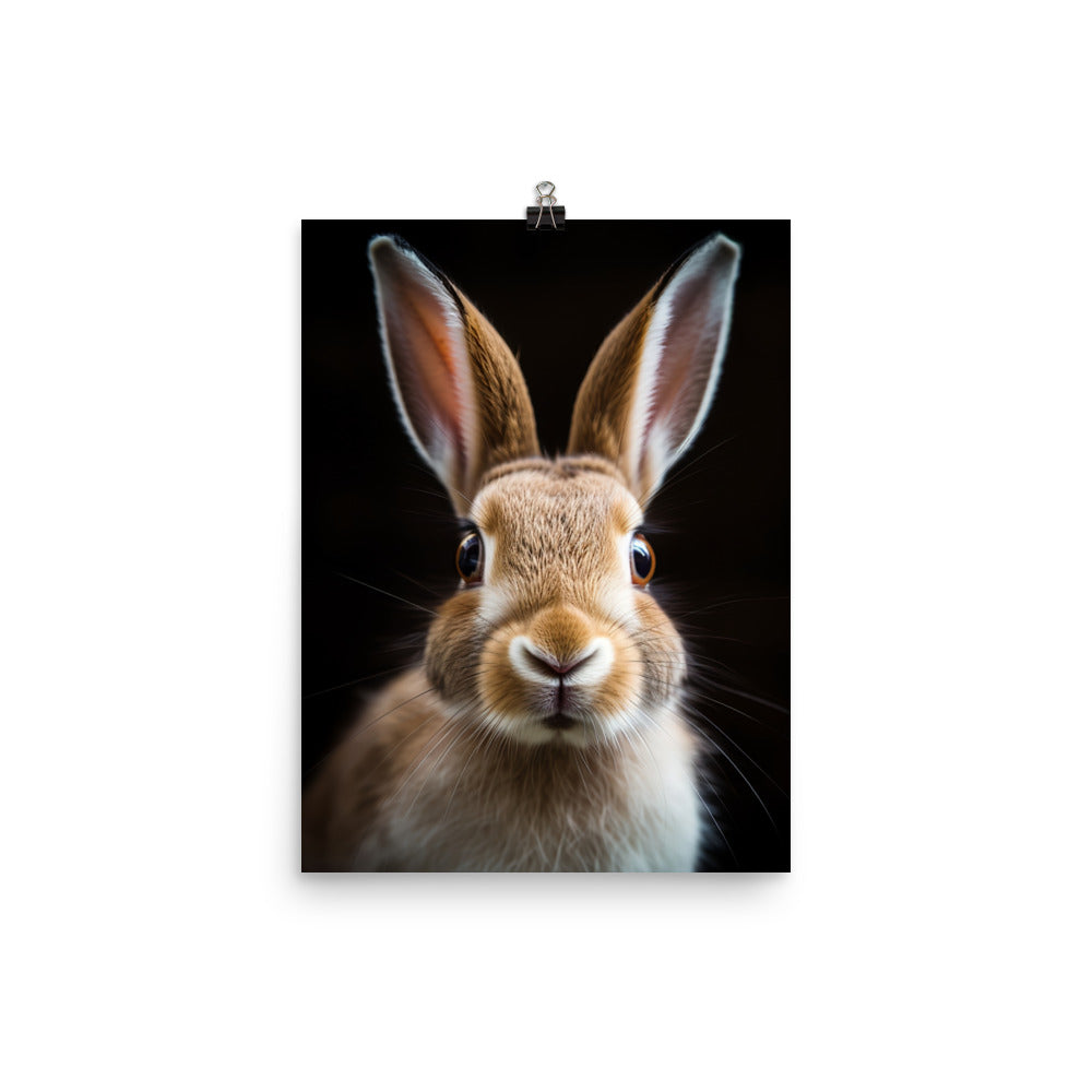 Adorable Belgian Hare Photo paper poster - PosterfyAI.com