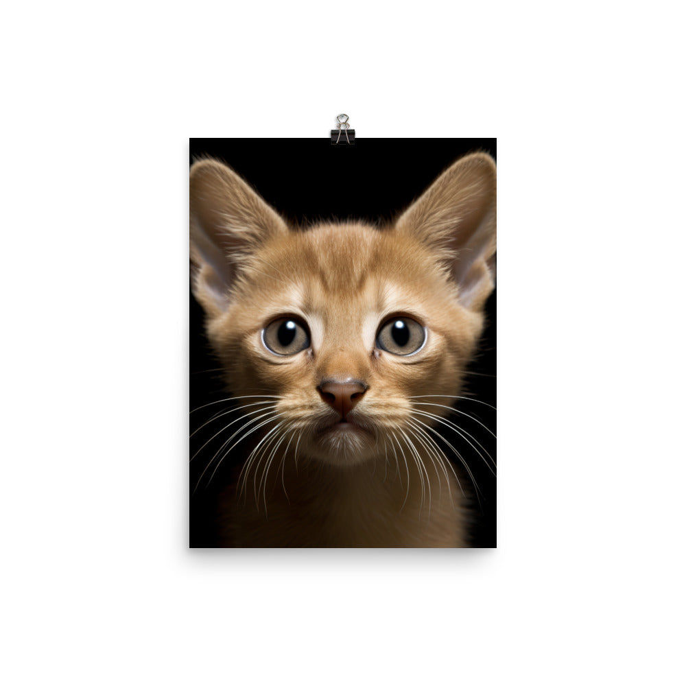 Playful World of Burmese Kitten Photo paper poster - PosterfyAI.com