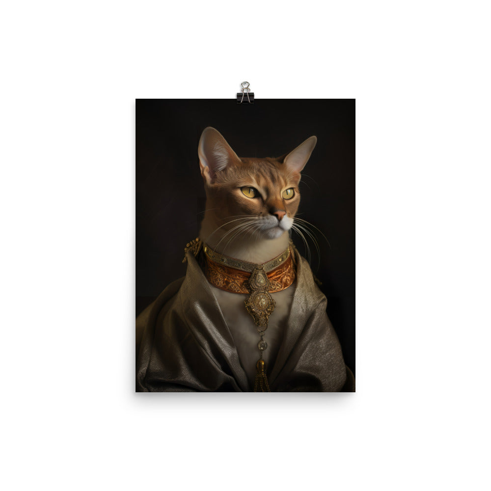 Abyssinian Cat Photo paper poster - PosterfyAI.com