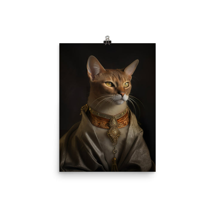Abyssinian Cat Photo paper poster - PosterfyAI.com